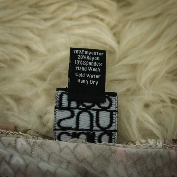 Clara Sun Woo Size Medium M Snake Snakeskin Print Cut Out Asymmetrical Tunic Top - Picture 5 of 6